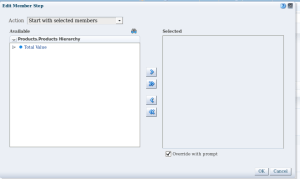 Detail report - step 4 - Sel Stp  - start with overwrite with prompt