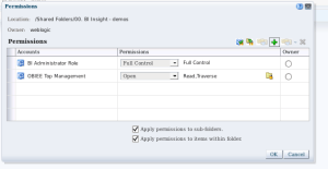 Apply permission - subfolders and items
