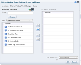 Catalog - folder - permissions - add